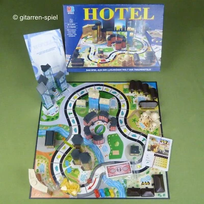 Hotel - Komplett 1A Zustand! Mit Laternen Blaue Ausgabe von MB-Spiele Brettspiel - Bild 1 von 4