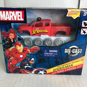 Marvel Spider-Man 4x4 Rebels Model Kit 2017 Chevrolet Colorado Die-Cast Metal - Picture 1 of 3