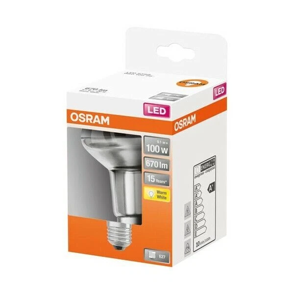 OSRAM LED E27 R80 9,1W Warmweiß Reflektorlampe