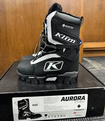 NEW OEM KLIM WOMEN’S AURORA GTX SNOWMOBILE BOOT SIZE 5, BLACK - 4085-001-005-000 - Изображение 1 из 4