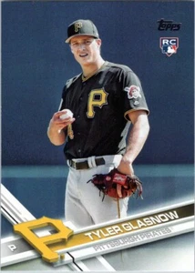 Camiseta deportiva 2017 Topps #349B Tyler Glasnow UPD SP/negra Pittsburgh Pirates - Imagen 1 de 2