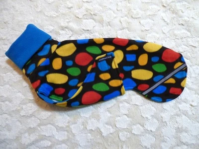 Windhundmantel/Whippet/Hunde - Doppelfleecemantel mit Brustlatz (RL 52 cm) - Bild 1 von 2