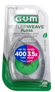 GUM Butlerweave hilo dental como nuevo encerado 200 yardas (paquete de 6) - Imagen 1 de 3