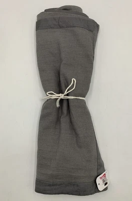 Williams Sonoma Silk Applique Border Table Runner Charcoal 16" x 108" #J1132 - Image 1 of 2