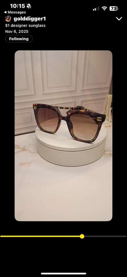 Chanel太阳眼镜 — 第 1/1 张图片