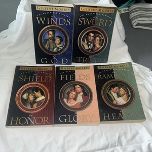Books 1-5 Lot THE WAKEFIELD DYNASTY Series Gilbert Morris 5 Paperback Lot - Picture 1 of 17