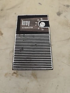 Radio d'epoca a transistor Kroy T-1001 1968 condizioni sconosciute - Foto 1 di 7