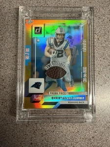 Jersey Fusion Christian McCaffrey Game Used Ball Card #58/62 - Bild 1 von 2