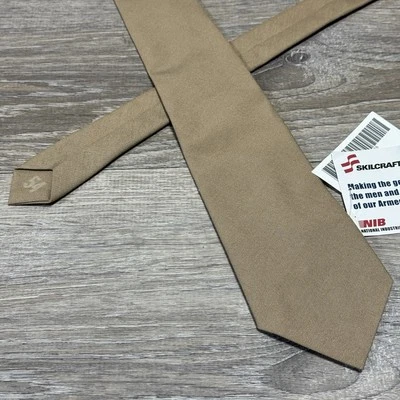 USMC Tie Skilcraft Men Or Woman NIB For DSCP Khaki Brown Ability One Necktie 57” - Image 1 of 4