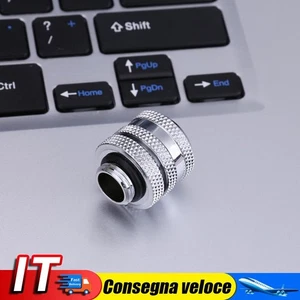 G1/4 14mm OD 4 Laps Hard Tube Quick Fitting Connector for PC Water Cooling - Afbeelding 1 van 5