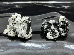 Outstanding Unique Black Tourmaline Natural Specimen 250g (2pcs) | Skardu - Picture 1 of 3