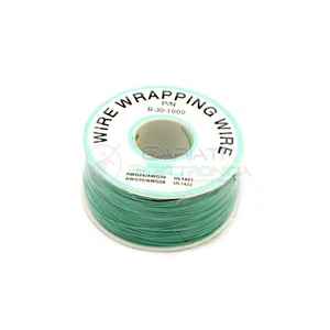 Drahtkabel Wire Wrapping AWG30 305 Meter Konsole Modding Wrap Farbe GRÜN - Bild 1 von 1
