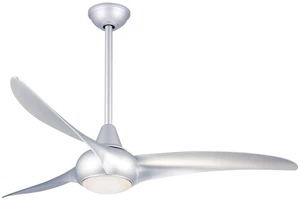 Minka Aire Light Wave 52" Ceiling Fan - Silver 3-Blade Remote Control - Picture 1 of 7