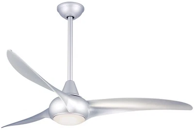 Minka Aire Light Wave 52" Ceiling Fan - Silver 3-Blade Remote Control - Image 1 of 4