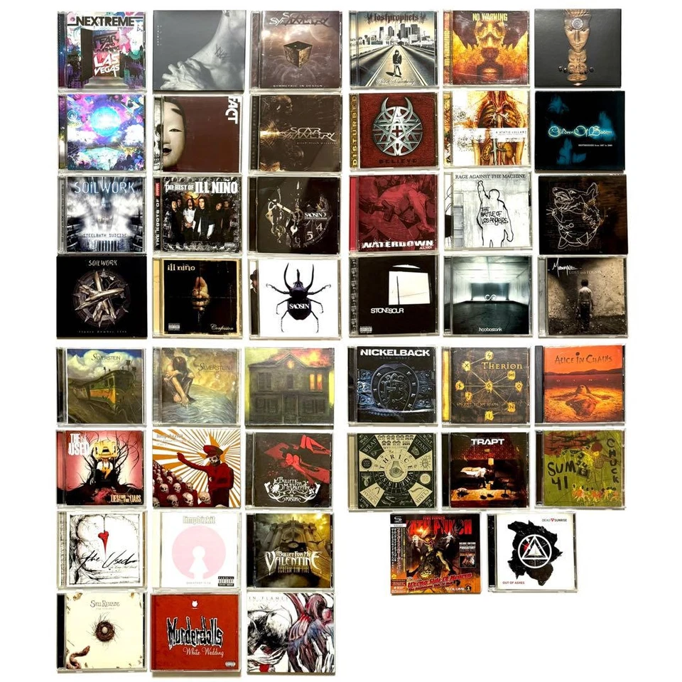 44-Cd Set Heavy Metal & Hard Rock Music Collection Bulk Lot Classic Rock Albums Foto 1 de 4