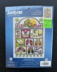 Janlynn Cross Stitch Kit If The Flip Flop Fits  2006 New Unopened - Picture 1 of 2