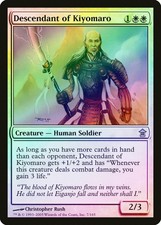 Descendant of Kiyomaro FOIL Saviors of Kamigawa HEAVILY PLD CARD ABUGames