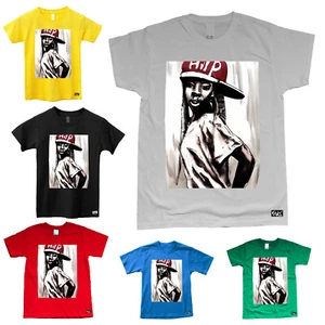 EAKS® Kinder T-Shirt Motiv: "Graffiti Of A Hip Hop Girl" Kids Shirt für Jungen - Bild 1 von 12