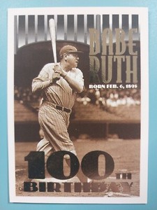 BABE RUTH NEW YORK  YANKEES 1995 TOPPS 100th BIRTHDAY #3 CARD