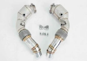 Downpipes with Cats & heatshield for BMW M5 F10/M6 F12/F13/F06 2012-18 - Foto 1 di 4