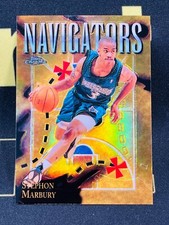 STEPHON MARBURY 1998-99 Topps Chrome NAVIGATORS Refractor Insert #SB4