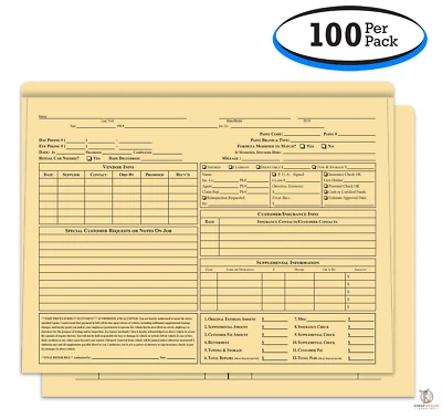 Heavy Duty Body Shop Repair Jackets - Buff Envelopes (100 per pack) - Image 1 of 2