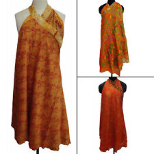 3 Pieces Shades of Orange Double Layer Reversible Magic Vintage-rd5