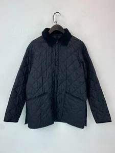 Barbour Black Quilted Jacket Cord Collar Country Outdoor Coat Size L - 10/11yrs - Picture 1 of 14