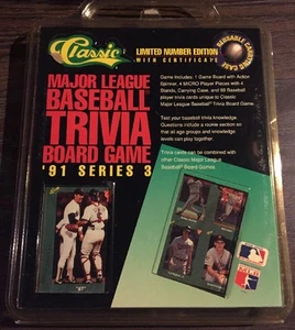 1991 Classic Factory Sealed Baseball Series 3 Trivia Board Game 99 Cards - Bild 1 von 5