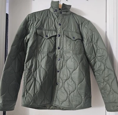 Polo Ralph Lauren Mens Small Garden Trail Olive Green Quilted Shirt Jacket $228 - Image 1 of 4