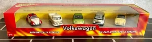 Volkswagen 2005 Set 5 Autos Johnny Lightning Fire Beetle Pickup Microbus Ghia - Bild 1 von 2