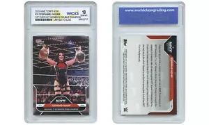 2025 WWE Topps STEPHANIE VAQUER 1st Ever NXT Women Double Title Card #34 GEM 10 - Bild 1 von 4