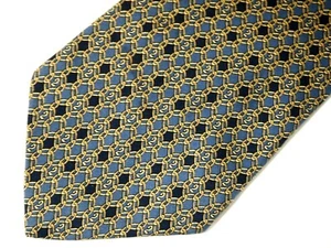 Brooks Brothers Basics Mens Necktie Tie Navy Blue Gold Number "2s" Geometric 57" - Picture 1 of 4