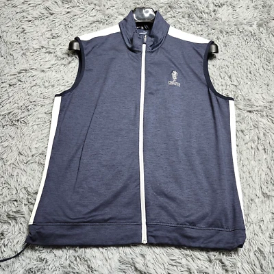 Chaleco de golf Puma XL Prestwick Country Club azul blanco cremallera completa para hombre XL poliéster Foto 1 de 4