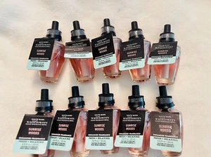 Bath Body Works Sunrise Woods  Wallflower  Bulb Oil  Refills X 10 - Picture 1 of 3