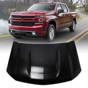 Aluminium Front Hood Panel Fit For 2019-2022 Chevy Silverado 1500 Primed Black - Picture 1 of 10