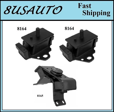 3 ШТ МОТОР И ТРАНС КРЕПЛЕНИЕ ПОДХОДИТ 1990-1995 TOYOTA 4RUNNER 3.0L - РУЧНОЙ TRANS - Изображение 1 из 4