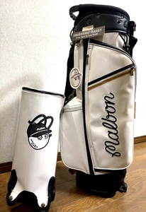 Bolso Caddie de Golf Malbon Color Blanco Cuero Artificial JP con Capucha Hermosa - Imagen 1 de 6