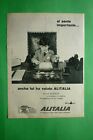 Alitalia Airlines Compagnie Aérienne 1959 Publicité Vintage Si Sente Importante