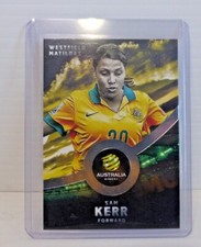 SAM KERR 2016-17 Tap 'N' Play Soccer Card MATILDAS SIlver Parallel #35 PSA RAW