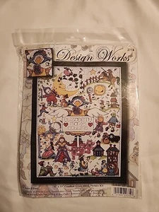 Design Works Mother Goose "Nursery Rhymes" Personalized Cross Stitch Kit 11x15" - Picture 1 of 4