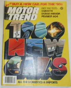 Motor Trend Magazine New Cars Corvette Dodge Mirada October 1979 NO ML 123014R2 - Picture 1 of 1