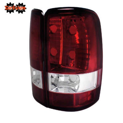 For GMC Chevy 00-06 Suburban Tahoe Yukon XL XLT Red Clear Taillights - Image 1 of 2