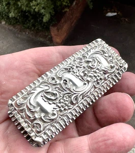 Sterling Silver Trinket Box - M Bros - Birmingham - 1899 - Picture 1 of 24