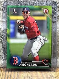 Yoan Moncada 2016 Bowman Prospects Green 1st Bowman #79/99 #BP148 Red Sox