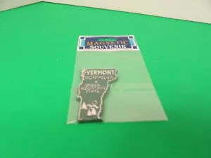 Refrigerador de viaje Vermont State Magnet con forma de estado vintage - Imagen 1 de 1