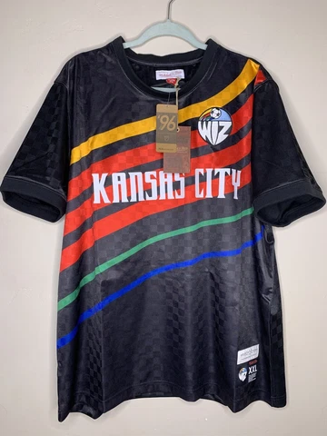 Kansas City Wiz Retro 1996 Mitchell and Ness Soccer Jersey Sporting KC Wizards Cover