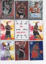NEW Portland Trail Blazers U-PICK Serial #d JERSEY AUTO Rookies LILLARD MCCOLLUM