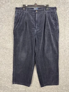 VINTAGE Polo Ralph Lauren Pants Mens 38x32 (FITS 37 x 26) Navy Blue Made USA - Picture 1 of 9
