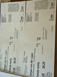 2 Tickets Jürgen von Der Lippe- Illingen/Illippse 20.9. 25 Reihe 1 - Bild 1 von 1